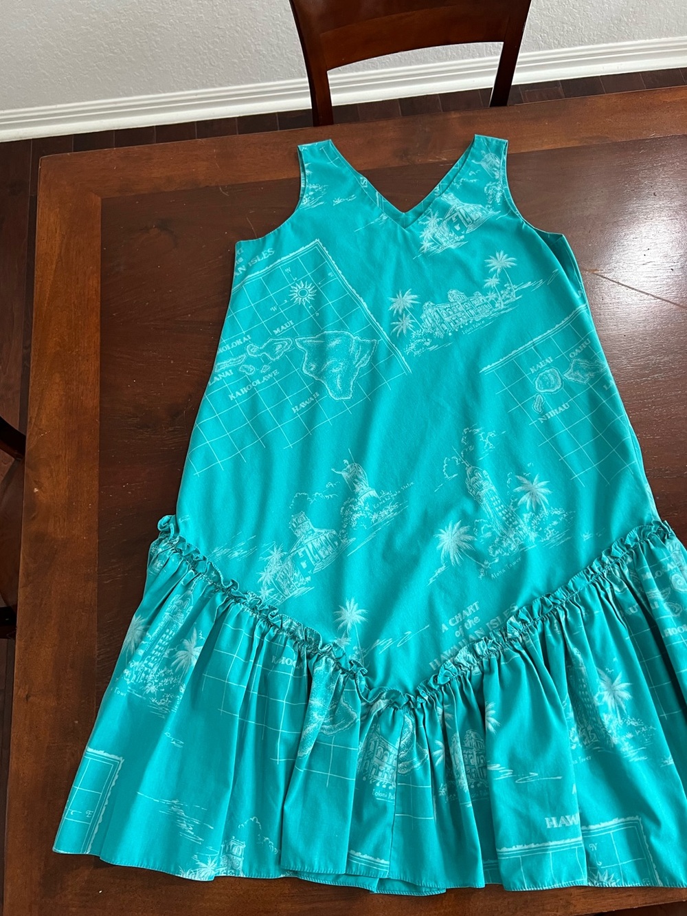 Anthropologie Maeve V-Neck Ruffle Dress | L*
